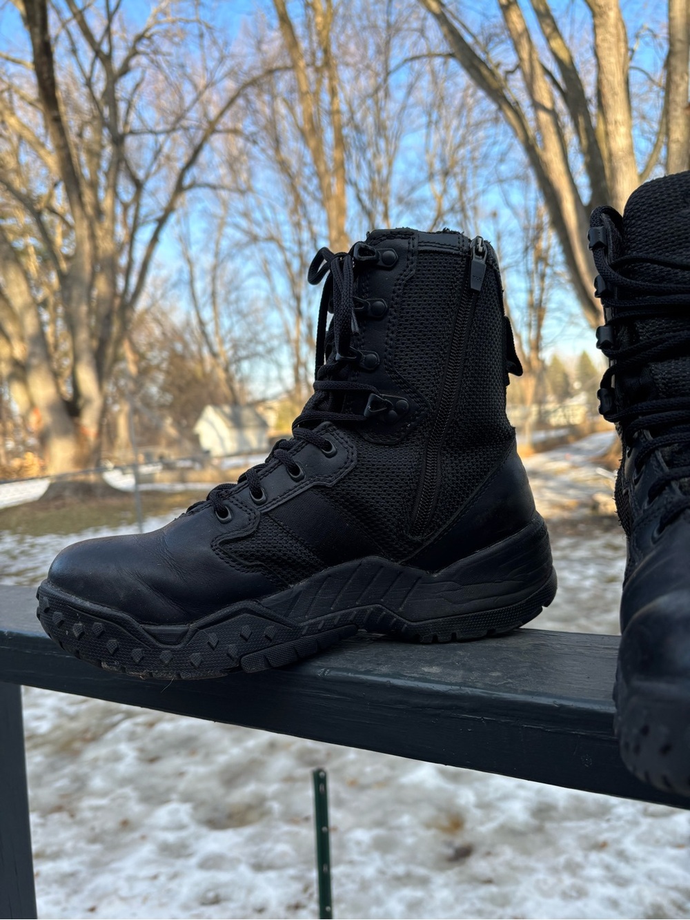 Danner Men's Scorch 8" Side-Zip Soft Toe Boots - Black - Picture 3 of 3